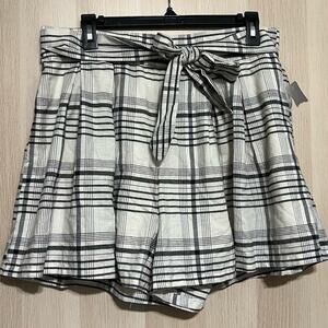 A New Day Plaid Bow Shorts